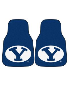 Fanmats Brigham Young University Universal Carpet Front Floor Mats, Flat Image