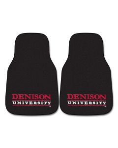 Fanmats Denison University Universal Carpet Front Floor Mats, Flat Image