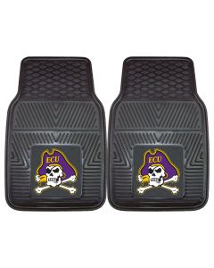 Fanmats ® - Pair of East Carolina University Universal Vinyl Front Floor Mats (13918)
