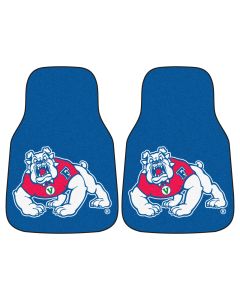 Fanmats Fresno State Universal Carpet Front Floor Mats, Flat Image