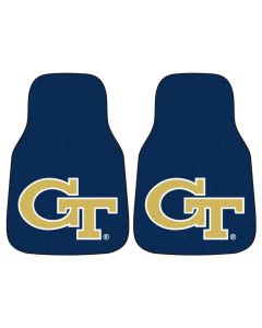 Fanmats ® - Pair of Georgia Tech Universal Carpet Front Floor Mats (5535)