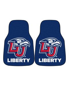 Fanmats ® - Pair of Liberty University Universal Carpet Front Floor Mats (12787)