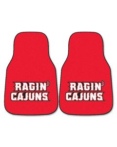 Fanmats Louisiana-Lafayette Universal Carpet Front Floor Mats, Flat Image