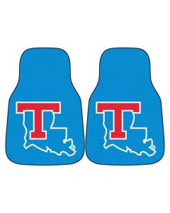 Fanmats Louisiana Tech University Universal Carpet Front Floor Mats, Flat Image