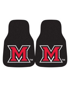 Fanmats Miami University (OH) Universal Carpet Front Floor Mats, Flat Image