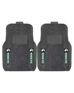 Fanmats ® - Pair of Michigan State University Universal Deluxe Front Floor Mats (13812)