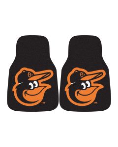 Fanmats ® - Pair of MLB Baltimore Orioles Universal Carpet Front Floor Mats (15174)