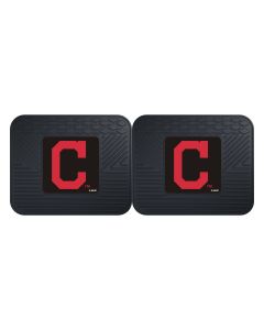 Fanmats ® - Pair of MLB Cleveland Indians Universal Vinyl Utility Rear Floor Mats (12330)