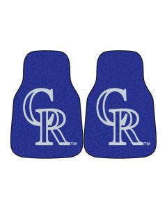 Fanmats ® - Pair of MLB Colorado Rockies Universal Carpet Front Floor Mats (6518)