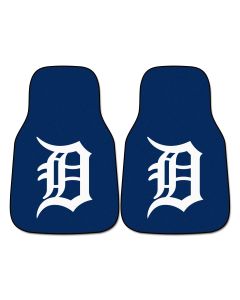Fanmats ® - Pair of MLB Detroit Tigers Universal Carpet Front Floor Mats (6379)