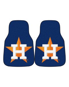 Fanmats ® - Pair of MLB Houston Astros Universal Carpet Front Floor Mats (6482)