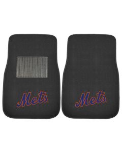 Fanmats ® - Pair of MLB New York Mets Universal Embroidered Front Floor Mats (18570)
