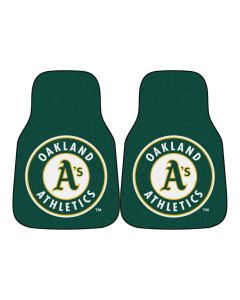 Fanmats ® - Pair of MLB Oakland Athletics Universal Carpet Front Floor Mats (6409)