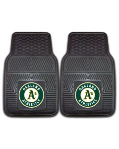Fanmats ® - Pair of MLB Oakland Athletics Universal Vinyl Front Floor Mats (8844)