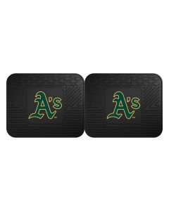 Fanmats ® - Pair of MLB Oakland Athletics Universal Vinyl Utility Rear Floor Mats (12339)