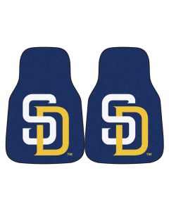 Fanmats ® - Pair of MLB San Diego Padres Universal Carpet Front Floor Mats (6533)