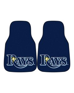 Fanmats ® - Pair of MLB Tampa Bay Rays Universal Carpet Front Floor Mats (6354)