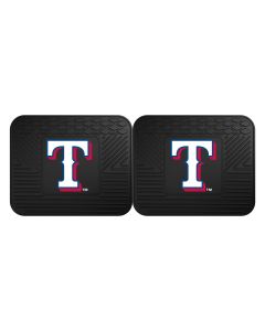 Fanmats ® - Pair of MLB Texas Rangers Universal Vinyl Utility Rear Floor Mats (12346)