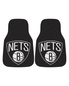 Fanmats ® - Pair of NBA Brooklyn Nets Universal Carpet Front Floor Mats (9341)