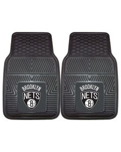 Fanmats ® - Pair of NBA Brooklyn Nets Universal Vinyl Front Floor Mats (9342)