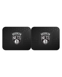 Fanmats ® - Pair of NBA Brooklyn Nets Universal Vinyl Utility Rear Floor Mats (12380)