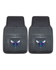 Fanmats ® - Pair of NBA Charlotte Hornets Universal Vinyl Front Floor Mats (9217)