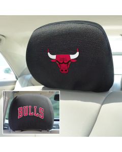 Fanmats ® - Pair of NBA Chicago Bulls Universal Headrest Covers (12521)