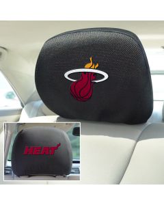 Fanmats ® - Pair of NBA Miami Heat Universal Headrest Covers (12524)
