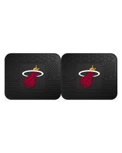 Fanmats ® - Pair of NBA Miami Heat Universal Vinyl Utility Rear Floor Mats (12377)
