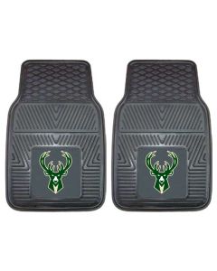 Fanmats ® - Pair of NBA Milwaukee Bucks Universal Vinyl Front Floor Mats (9326)