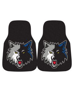 Fanmats ® - Pair of NBA Minnesota Timberwolves Universal Carpet Front Floor Mats (9333)