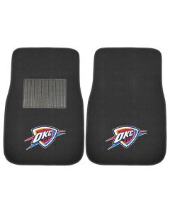 Fanmats ® - Pair of NBA Oklahoma City Thunder Universal Embroidered Front Floor Mats (17612)