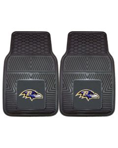 Fanmats ® - Pair of NFL Baltimore Ravens Universal Vinyl Front Floor Mats (8755)