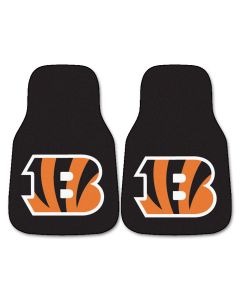 Fanmats ® - Pair of NFL Cincinnati Bengals Universal Carpet Front Floor Mats (5688)