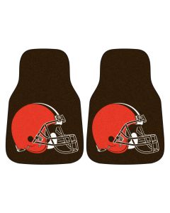 Fanmats ® - Pair of NFL Cleveland Browns Universal Carpet Front Floor Mats (5703)