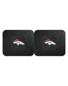 Fanmats ® - Pair of NFL Denver Broncos Universal Vinyl Utility Rear Floor Mats (12312)