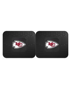 Fanmats ® - Pair of NFL Kansas City Chiefs Universal Vinyl Utility Rear Floor Mats (12357)