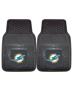 Fanmats ® - Pair of NFL Miami Dolphins Universal Vinyl Front Floor Mats (8770)