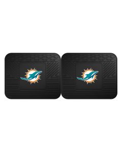 Fanmats ® - Pair of NFL Miami Dolphins Universal Vinyl Utility Rear Floor Mats (12314)