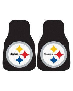 Fanmats ® - Pair of NFL Pittsburgh Steelers Universal Carpet Front Floor Mats (5826)