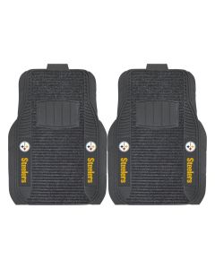 Fanmats NFL Pittsburgh Steelers Universal Deluxe Front Floor Mats, 2 Mats