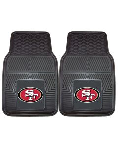Fanmats ® - Pair of NFL San Francisco 49ers Universal Vinyl Front Floor Mats (8902)