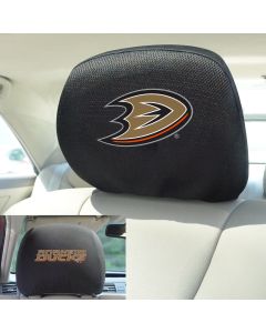 Fanmats ® - Pair of NHL Anaheim Ducks Universal Headrest Covers (17196)