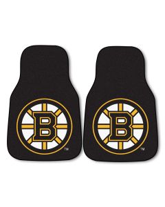 Fanmats ® - Pair of NHL Boston Bruins Universal Carpet Front Floor Mats (10496)