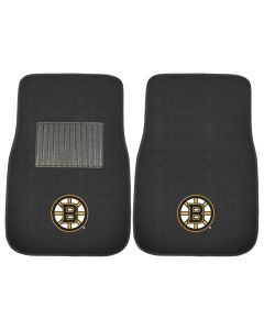 Fanmats ® - Pair of NHL Boston Bruins Universal Embroidered Front Floor Mats (17088)