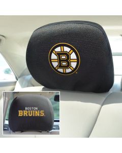 Fanmats ® - Pair of NHL Boston Bruins Universal Headrest Covers (14778)