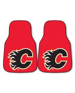 Fanmats ® - Pair of NHL Calgary Flames Universal Carpet Front Floor Mats (10606)