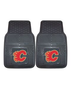 Fanmats ® - Pair of NHL Calgary Flames Universal Vinyl Front Floor Mats (10607)