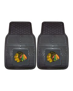 Fanmats ® - Pair of NHL Chicago Blackhawks Universal Vinyl Front Floor Mats (10371)
