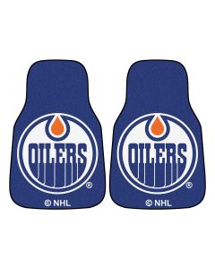 Fanmats ® - Pair of NHL Edmonton Oilers Universal Carpet Front Floor Mats (10388)